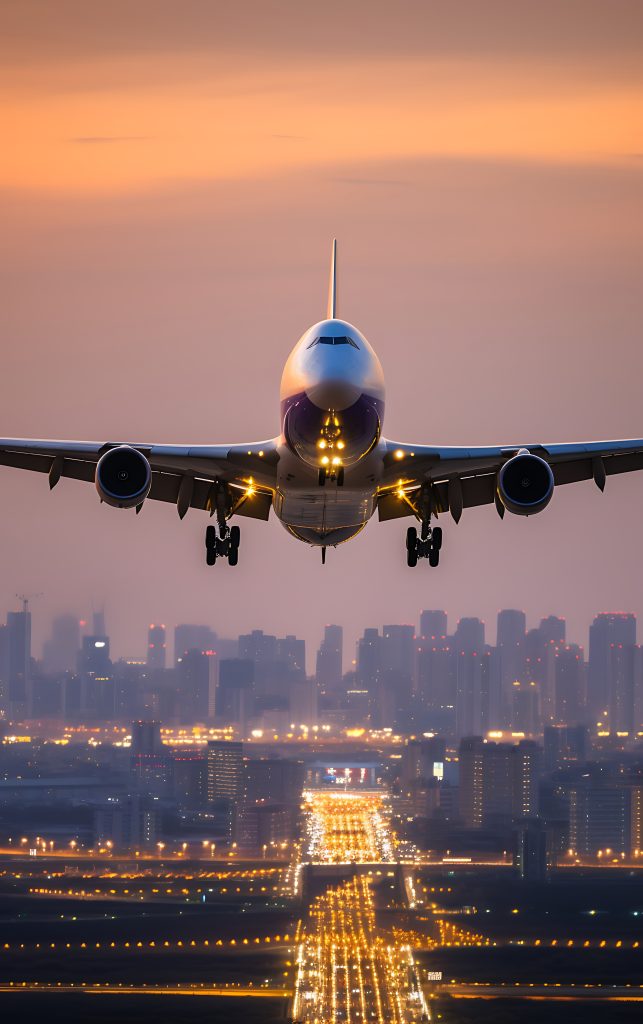 jumbo jet flying sky